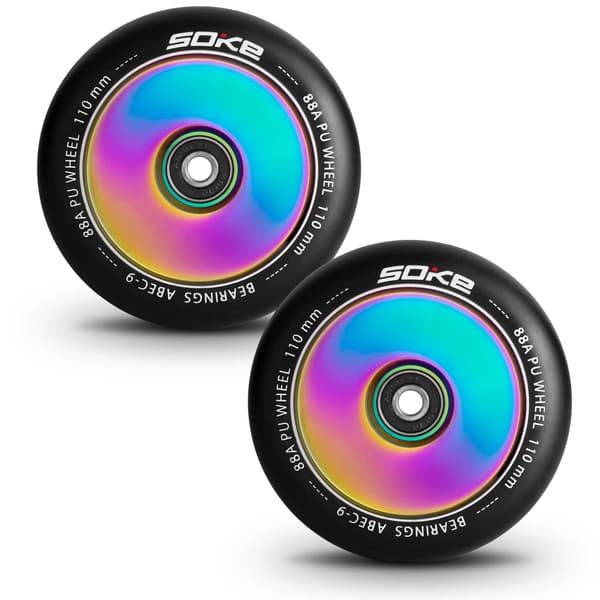 110 mm full rainbow sparkcykelhjul 2 st