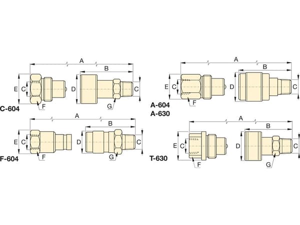 Snabbkoppling CH604 ENERPAC 3/8" NPTF 700 bar