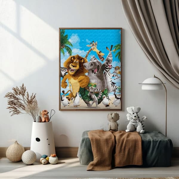 Maleri efter tal for børn Maleri efter tal med ramme Oh Art!
