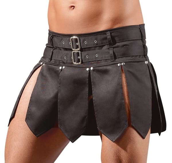 Svenjoyment Herre Gladiator Nederdel Sort XL