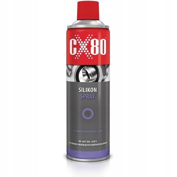 CX80 Silikonspray för badkar, dusch, gummitätningar, NLGI 500ml x2