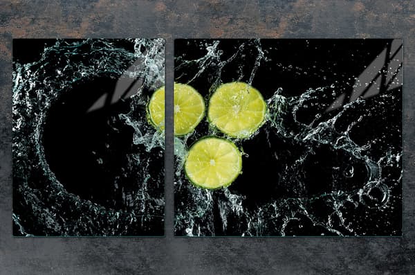 GLASTALLERK OCH SKÄRBRÄDA 100x52 CITRON