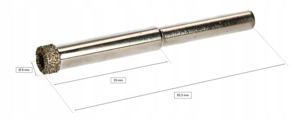 Diamantborr för stengods 8 mm