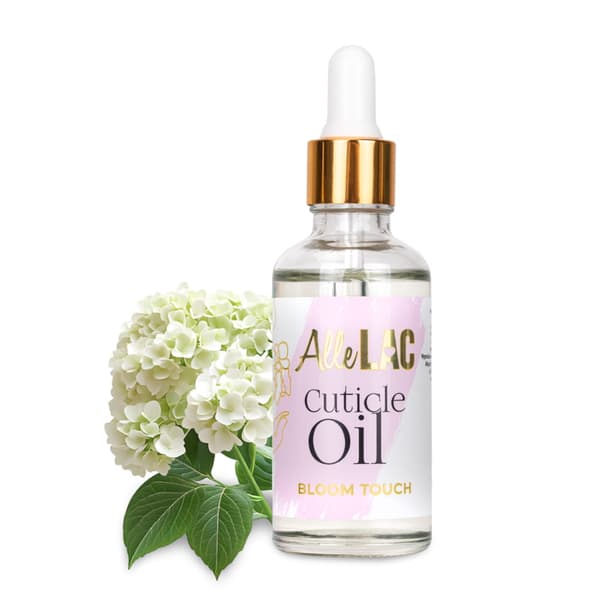 AlleLac neglebåndsolie med pipette, Bloom Touch-duft, 50 ml
