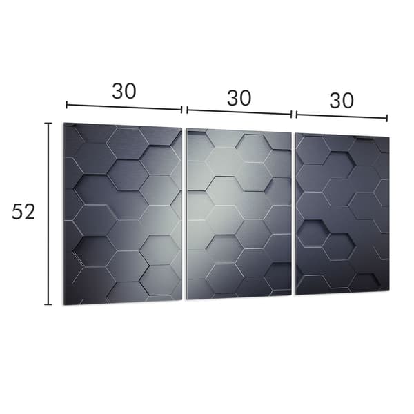 Skyddsplatta i glas för spis 3x30x52