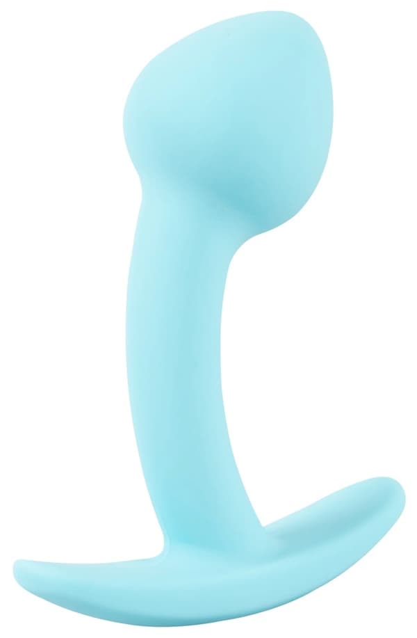Cuties Silikon Perfekt Böjd Analplugg Blå