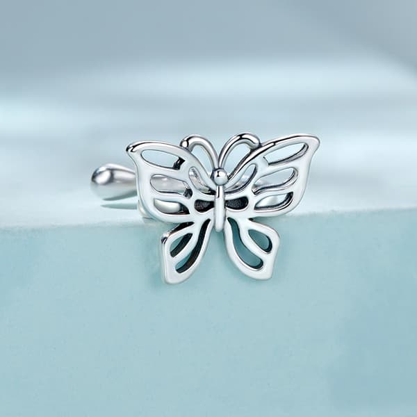 Pendiente de mariposa en plata 925