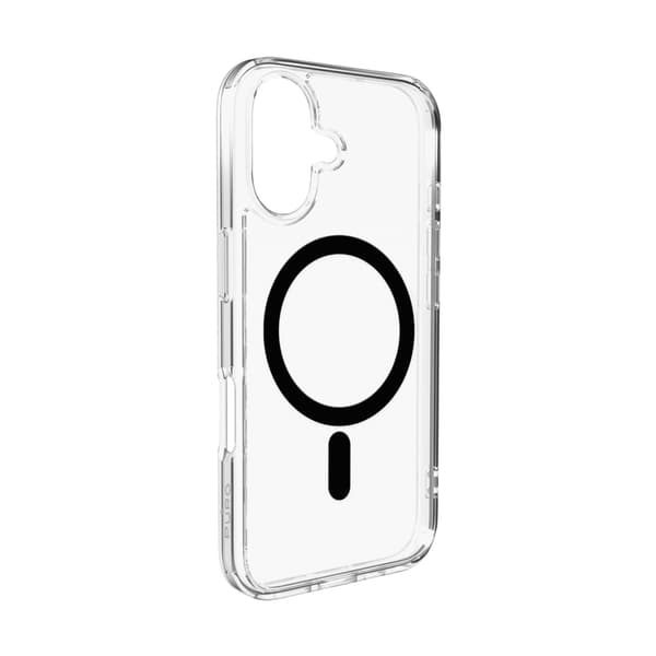 iPhone 17 Lite Mag MagSafe-etui - Gennemsigtig sort ring