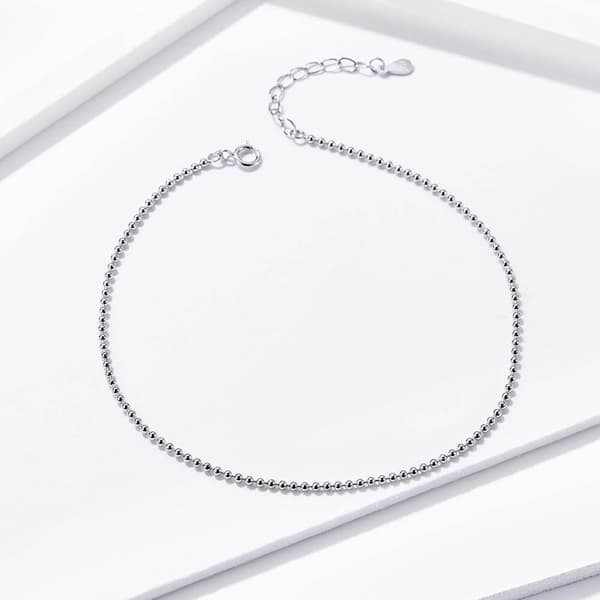 Pulsera de tobillo de plata S925