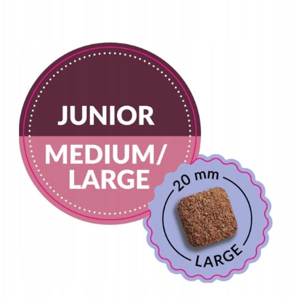 Torrfoder för hundar ADDVENA BOOSTED BY SUPERFOODS Junior Large Dziczy 10kg