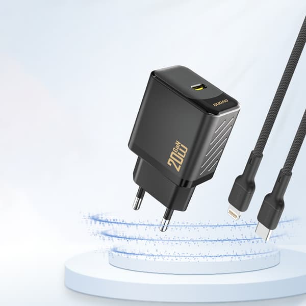 PD20W GaN USB-C vægoplader - Sort