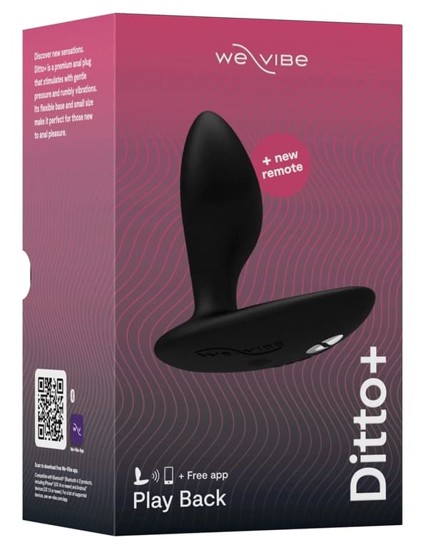 WeVibe Ditto Satin Sort Vibrerende Analplug