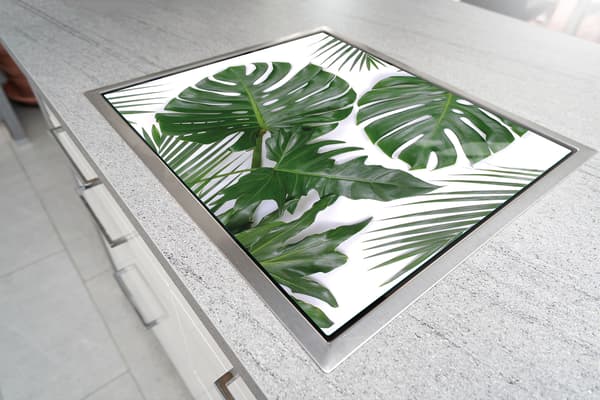 SKÄRBRÄDA I GLAS 52x30 MONSTERA