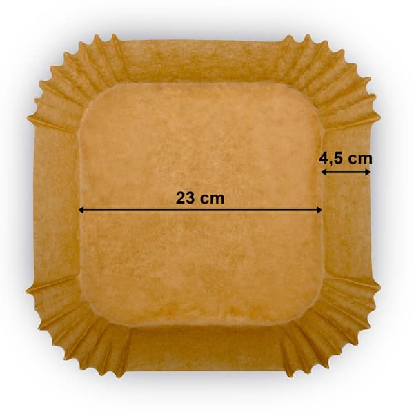 Bagepapir til fritureindsatser 23 cm Berdsen - 100 stk.