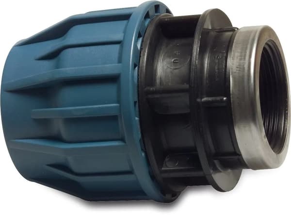 Jason PP Adapter 25mm x 1" Klemmemontering x GW 16bar Sort/Blå