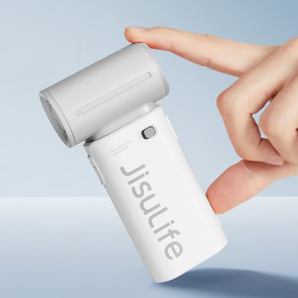 Mini portabel blåsfläkt USB-C 5000mAh - grå