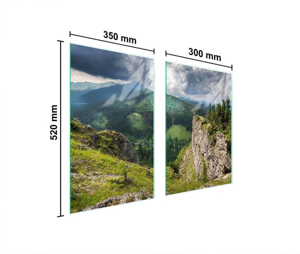 GLASBESKYTTELSESPLADE TIL KØKKEN 65x52 PLADE