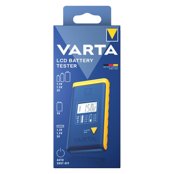 VARTA LCD BATTERITESTER Batteritester med display