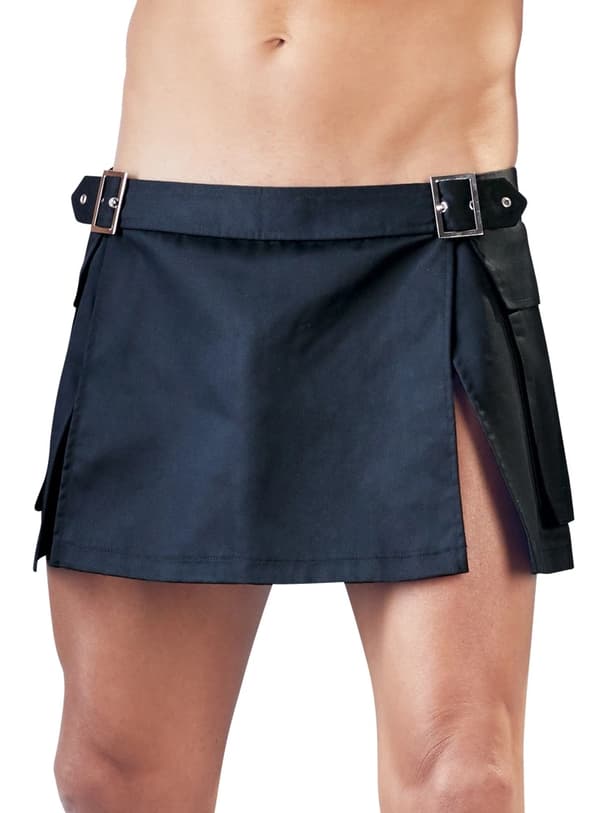 Svenjoyment Kort Herre Gladiator Nederdel Sort ML