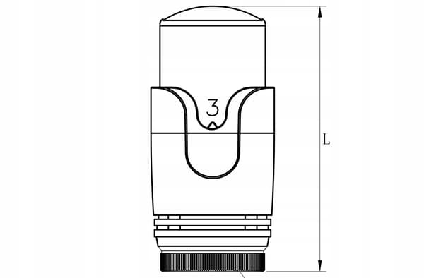 TERMOSTATISK HOVEDTIL RADIATOR M30 HVID