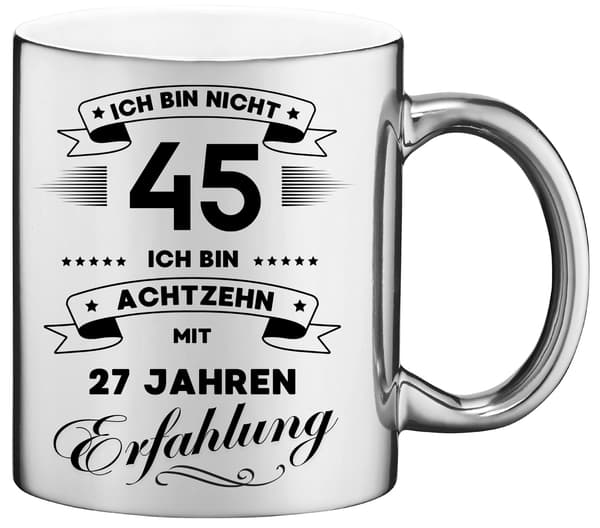 Rolig mugg, present till en 45-årsdag