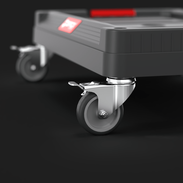 QBRICK SYSTEM TWO modulær vogn på hjul 100 kg transportplatform
