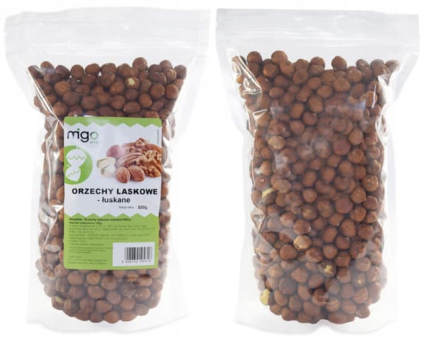 Skalade hasselnötter (500g) - MIGOgroup