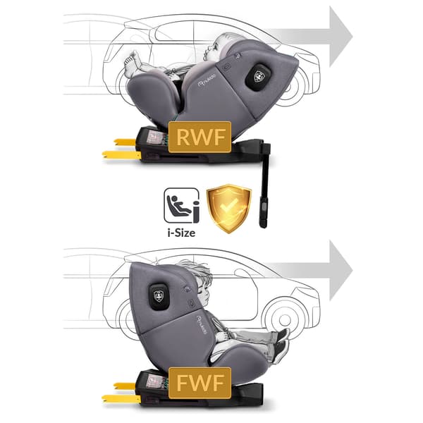 Nukido Prestige Line bilbarnstol grå 0-36 kg ISOFIX