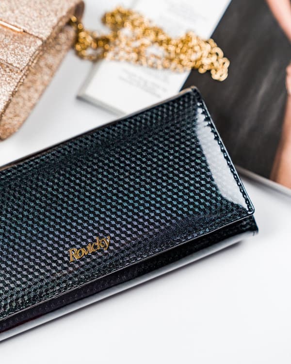 Rovicky 8801-SBRN RFID-læderpung til kvinder