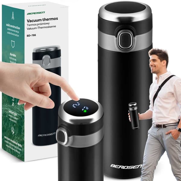 Tyhjiötermos 450 ml BD-786 musta