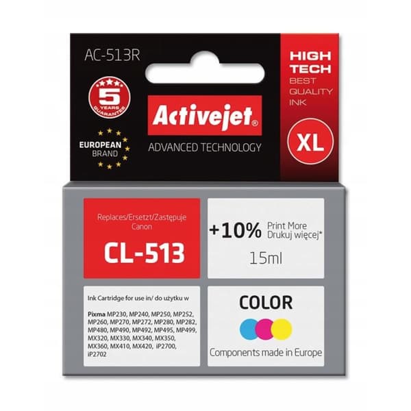 ActiveJet-blæk til Canon CL-513 reg AC-513R