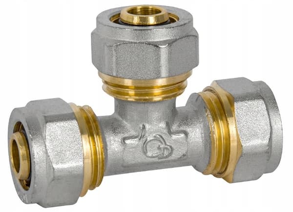 PEX T-stykke vridet 20x16x20 mm diamant