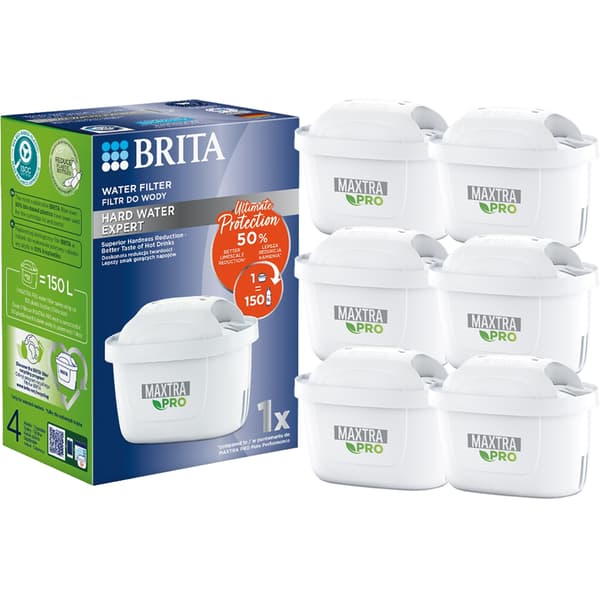Brita Maxtra Pro Hard Water Expert-filter 6 stk.