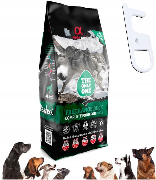 Alpha Spirit fuldfoder til hunde, and, 12 kg