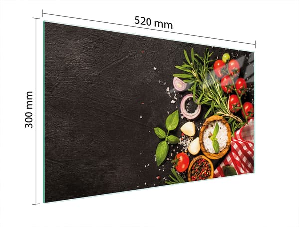 GLAS SKÆREBRÆT 52x30 MAD