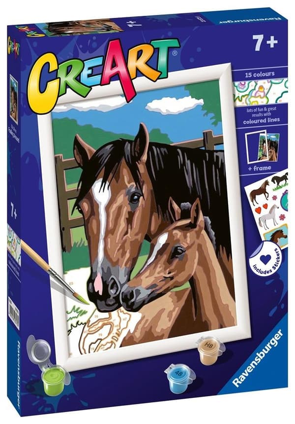 CreArt for børn: Hest og killinger