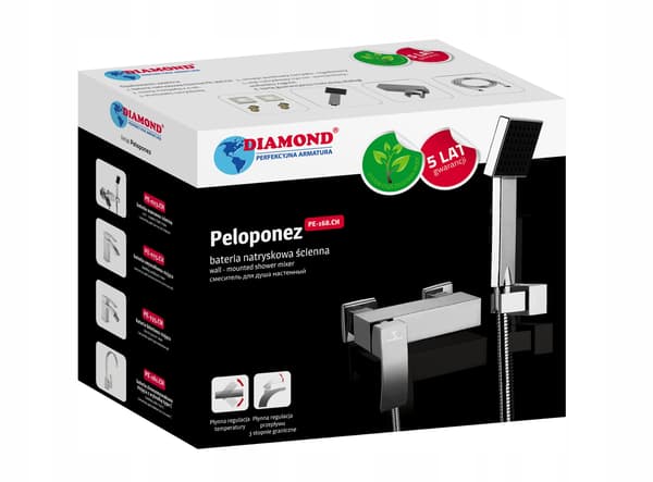 Peloponnez brusehoved, forkromet