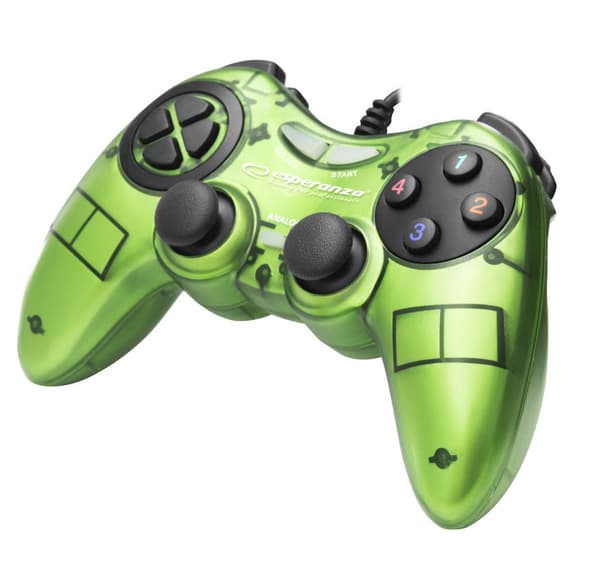 Gamepad PC USB Esperanza "Fighter" vihreä