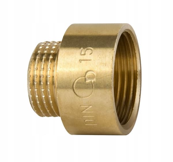 Messingkoblingsnippel 1 x 1/2 GW/MZ