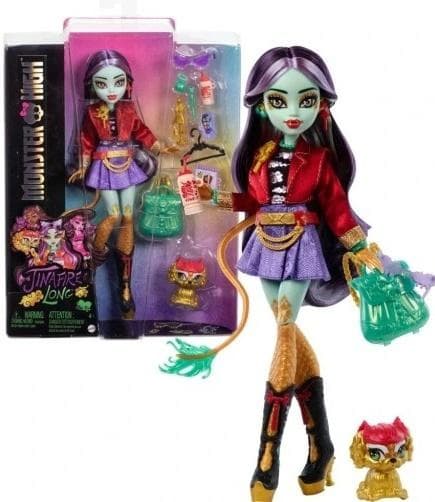 Monster High Jinafire Lång Docka + Husdjur