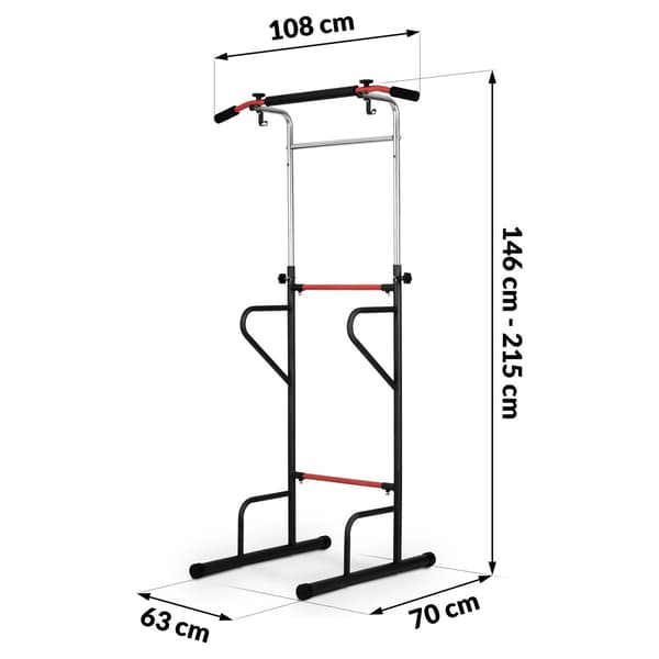 Fritstående pull-up bar NS-300