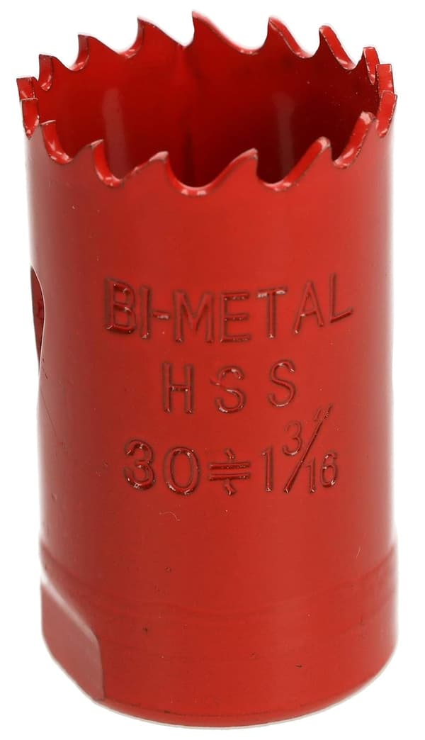 Bimetallhålsåg 30 mm, diameter 12 mm.