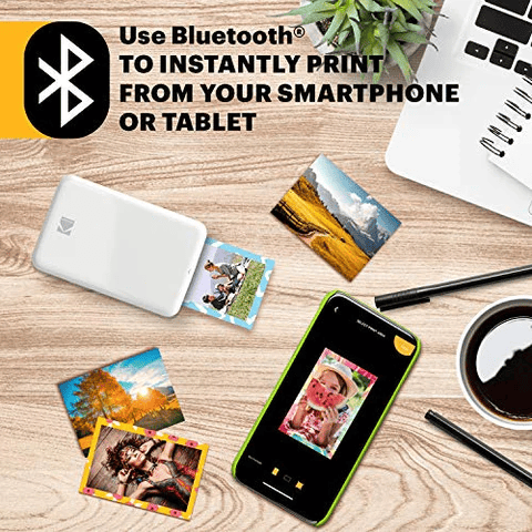 Kodak step Instant Mobile Photo printer Farvezink 2x3'' 1 ppm, Bluetooth, Hvid