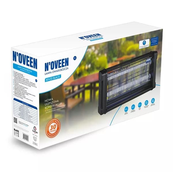 Lampenovendræber NOVEEN IKN30 sort 2x15 watt