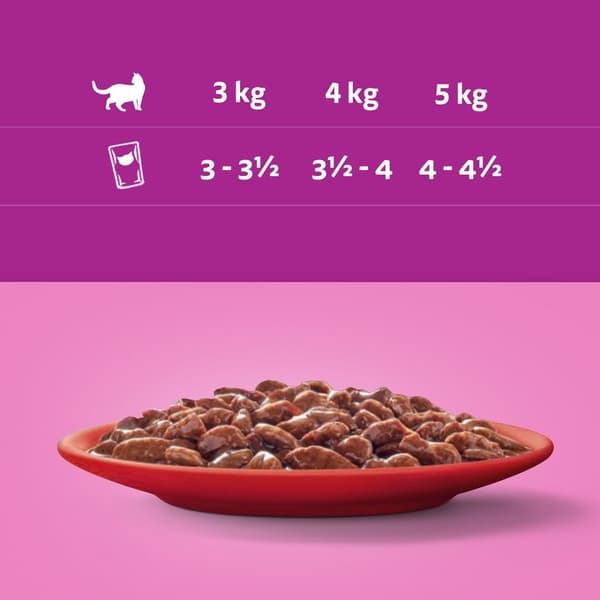 WHISKAS våtfoder för katter Adult Classic Meals såspåsar 80x85g