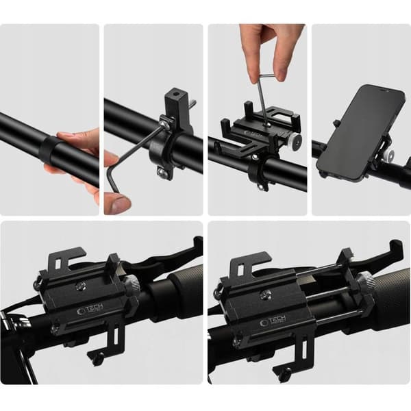 Universal cykelholder til cykelstyr V1 - Sort