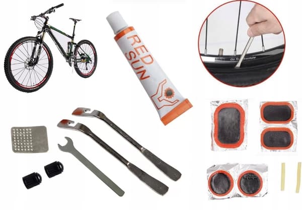 Lappkit för cykelhjuls innerslangar