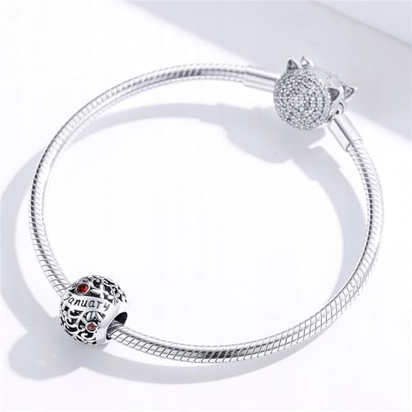 Pandora Charm Januar Måned Fødselssten S925