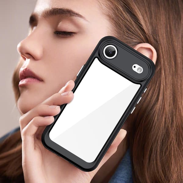 iPhone 17 Air Outer Space-cover - Sort gennemsigtig