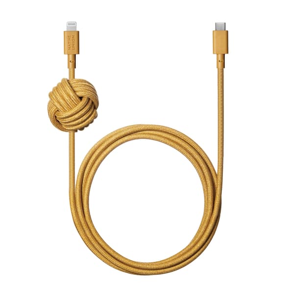 Native Union Night Cable - USB-C - Lightning-kaapeli, 3 m (kraft)